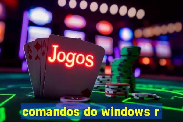 comandos do windows r